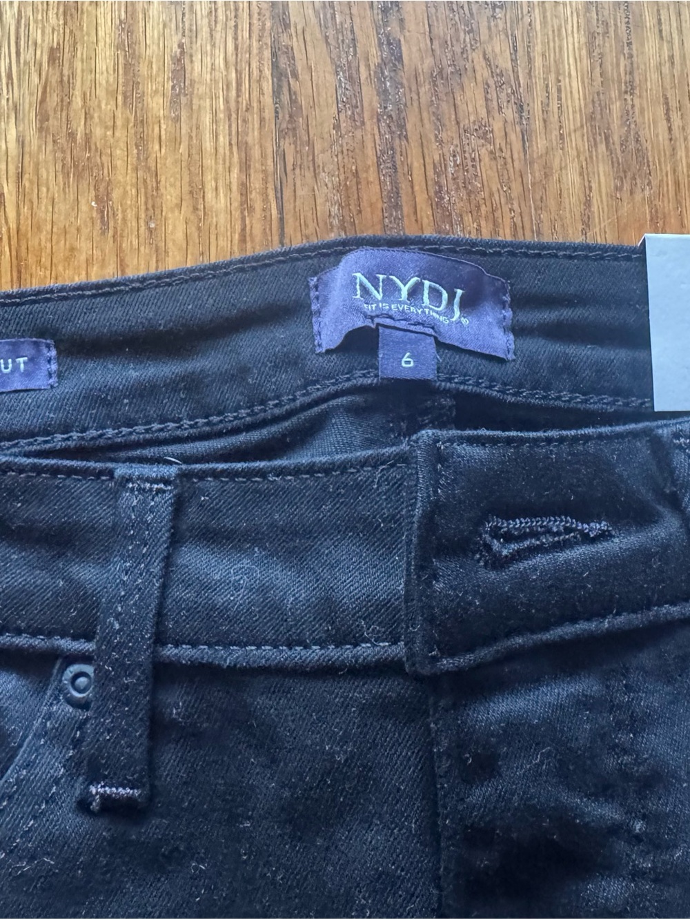 NYDJ Black Bootcut Jeans - Sleek Stretch Wide Leg - Picture 3 of 4